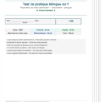 forfait examen secondaire bilingue